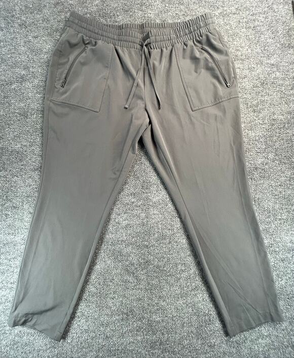 Magellan Sportswear Pants - Magellan Outdoors Women's XXL Gray Hiking Travel Pants Drawstring Stretch